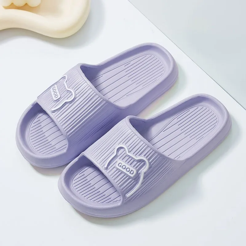 1 Pair Of Letter Cartoon Pattern EVA Slippers