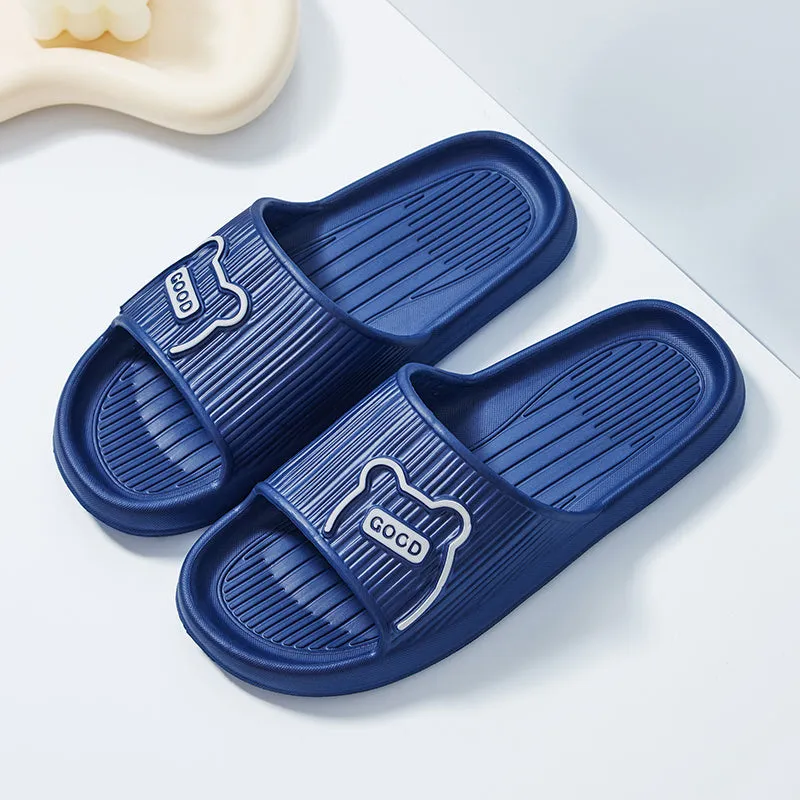 1 Pair Of Letter Cartoon Pattern EVA Slippers