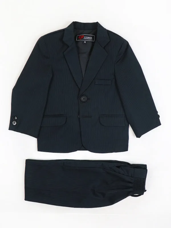 1Yr - 6Yrs 2PCS Coat Pant Suit for Boys Lined Black