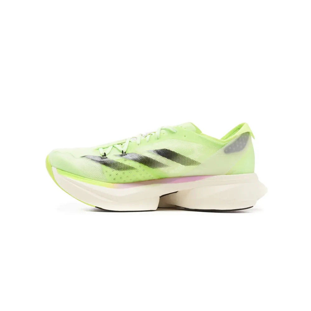 Adidas Adizero Adios Pro 3 Running Shoes - Neon Green/Black/Pink