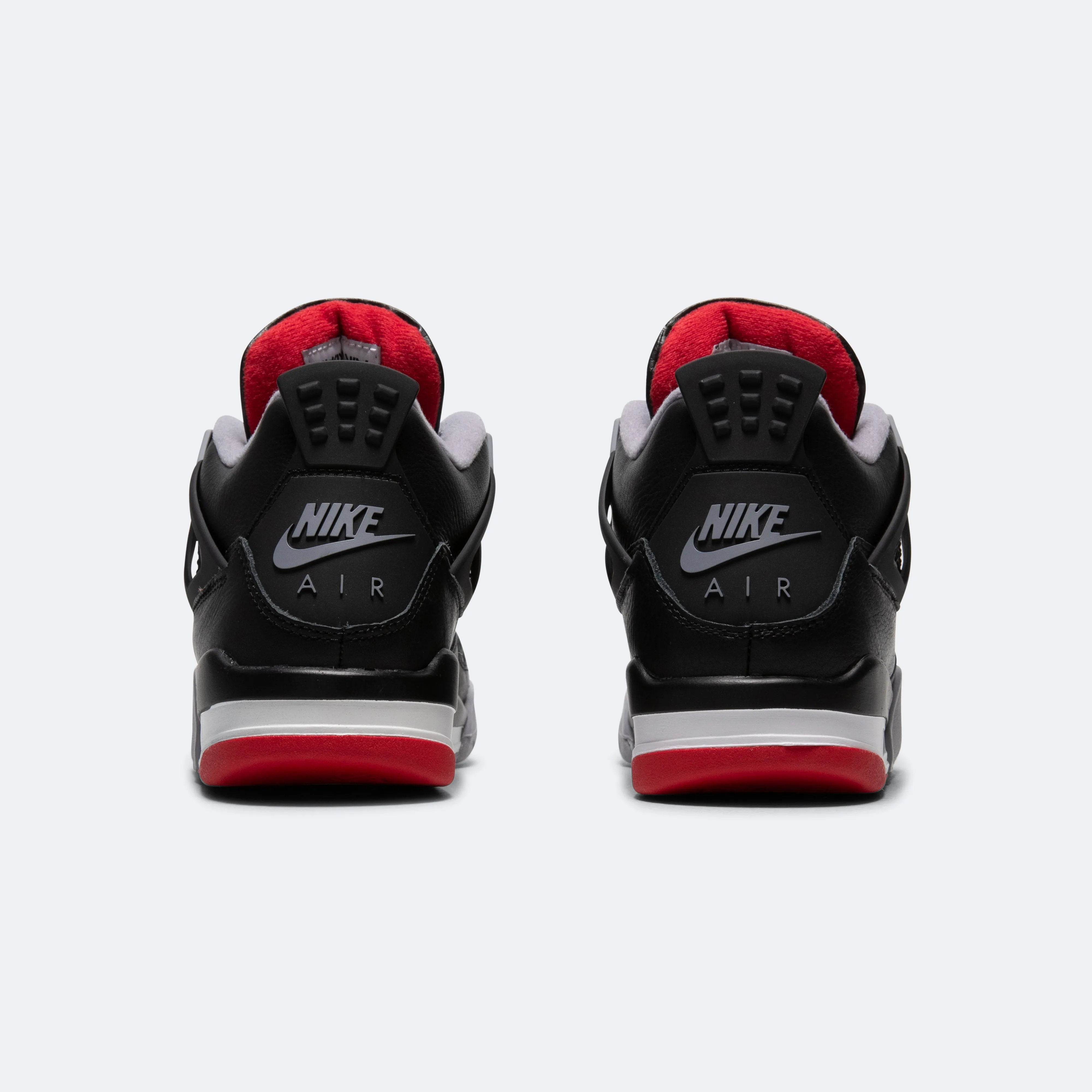 Air Jordan 4 Retro (GS) - Black/Fire-Red Cement Grey