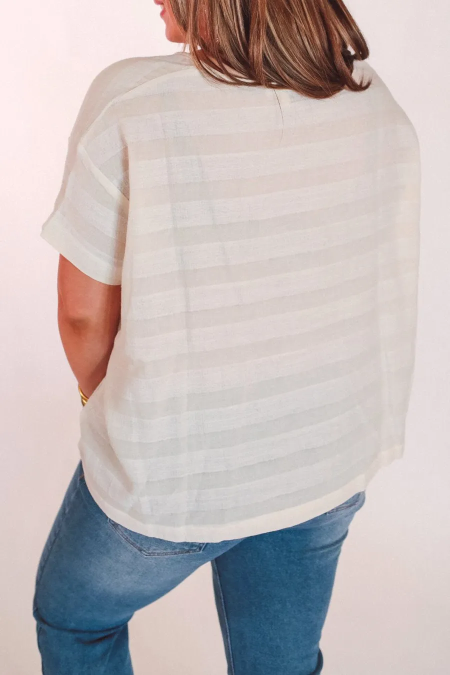 Alana Linen Striped Top