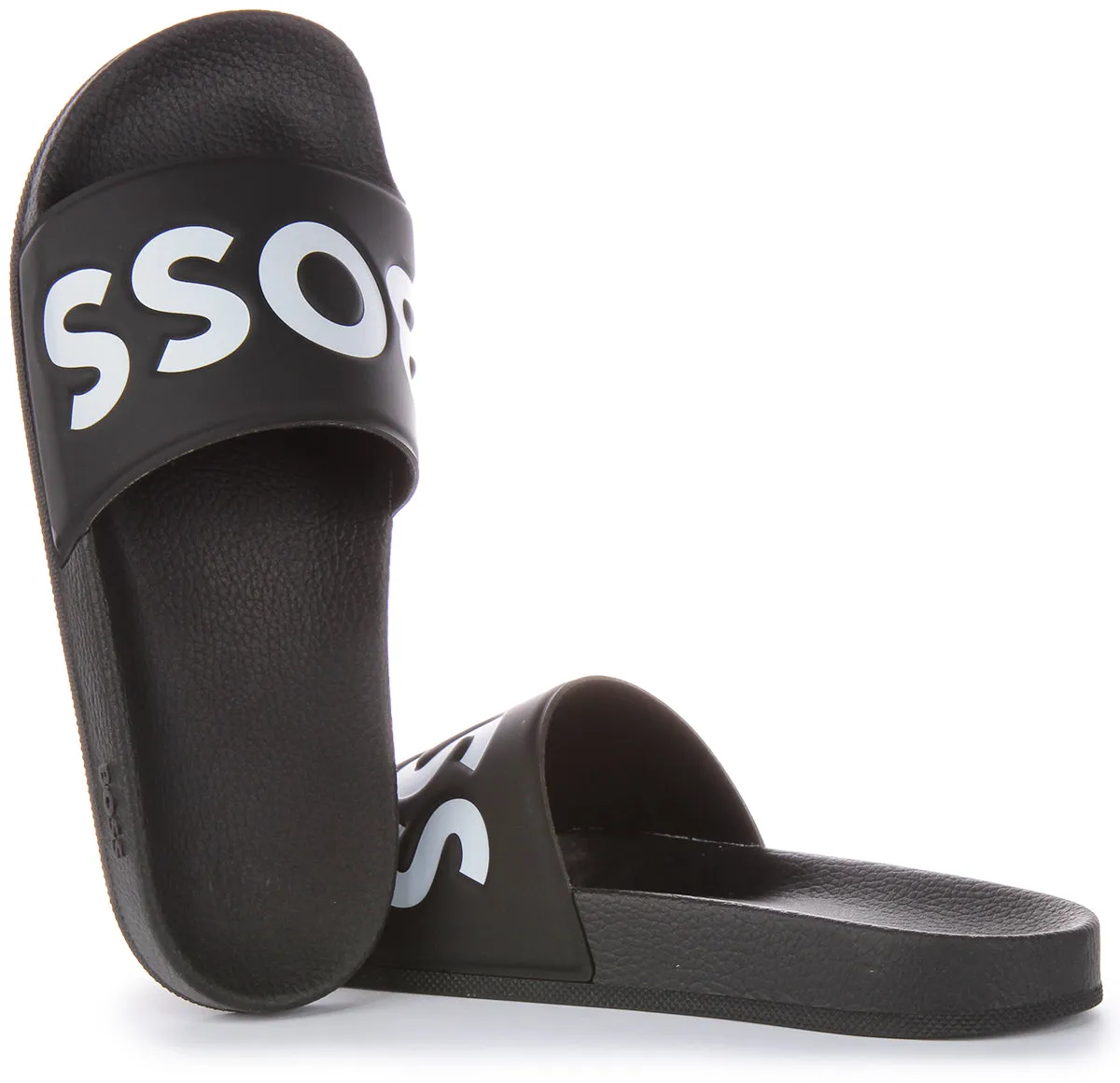 Boss Aryeh Slide In Black White For Men