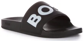 Boss Aryeh Slide In Black White For Men