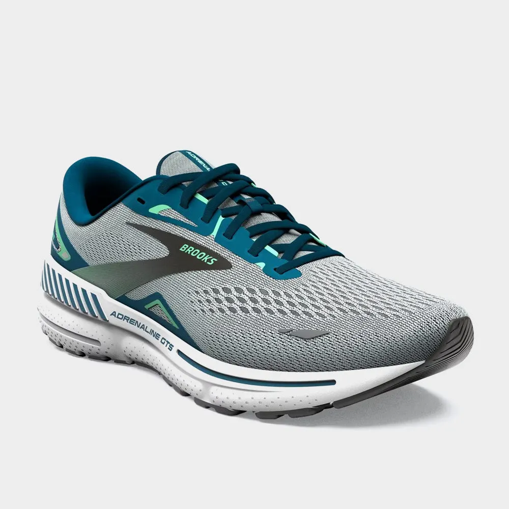 Brooks Mens Adrenaline Gts 23 Performance Running Grey/blue _ 180755 _ Grey