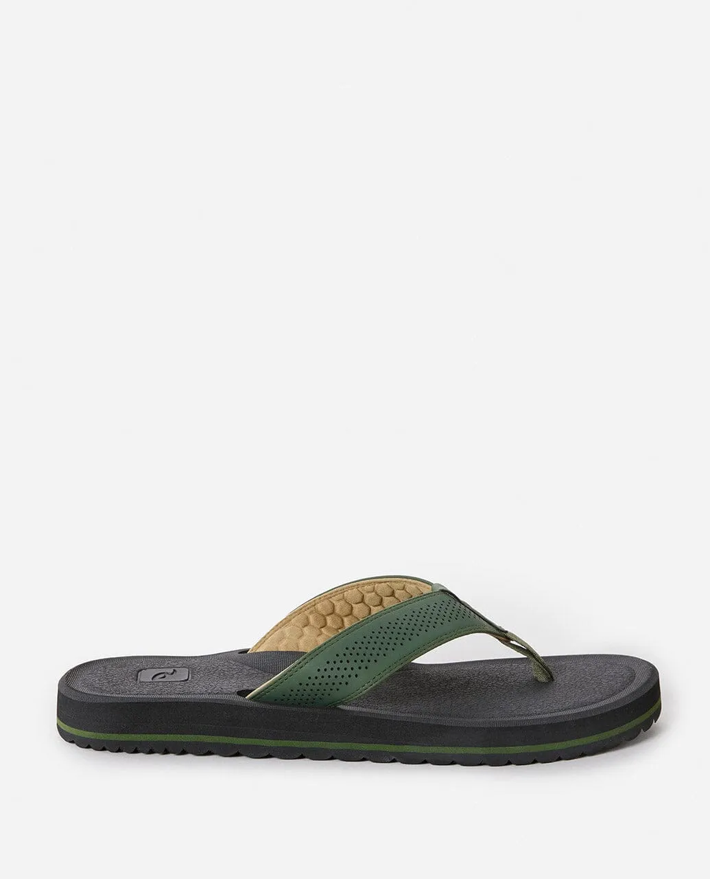 Chiba Open Toe Shoes - Forest Green