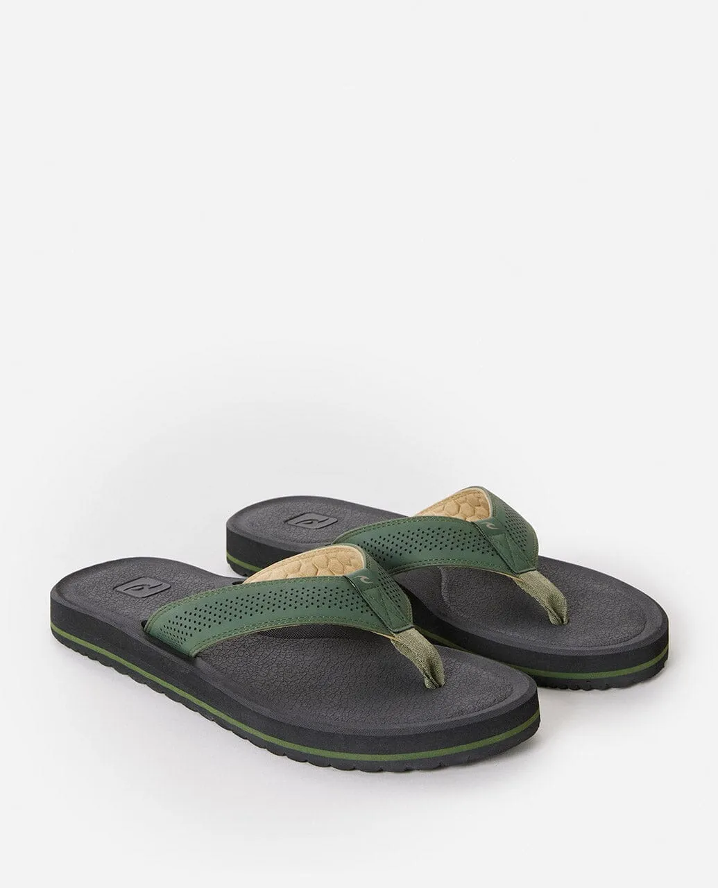 Chiba Open Toe Shoes - Forest Green