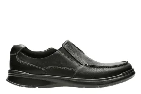 Clarks Cotrell Free Black Oily Leather - Wide Width