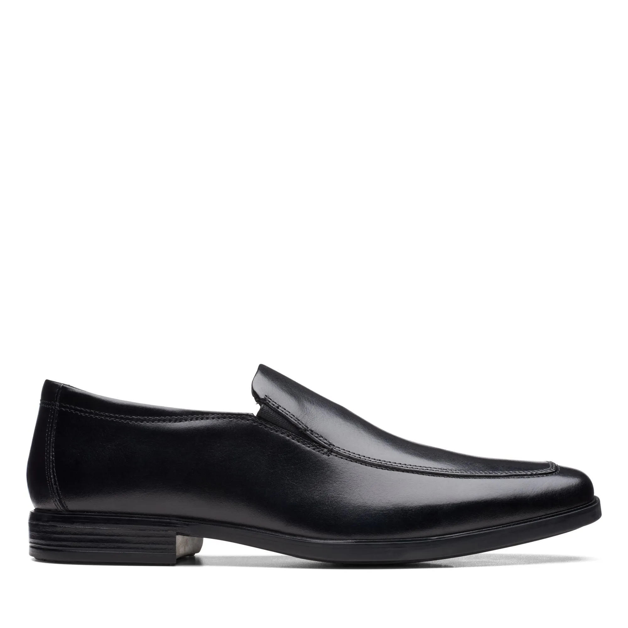 Clarks Howard Edge Black Leather