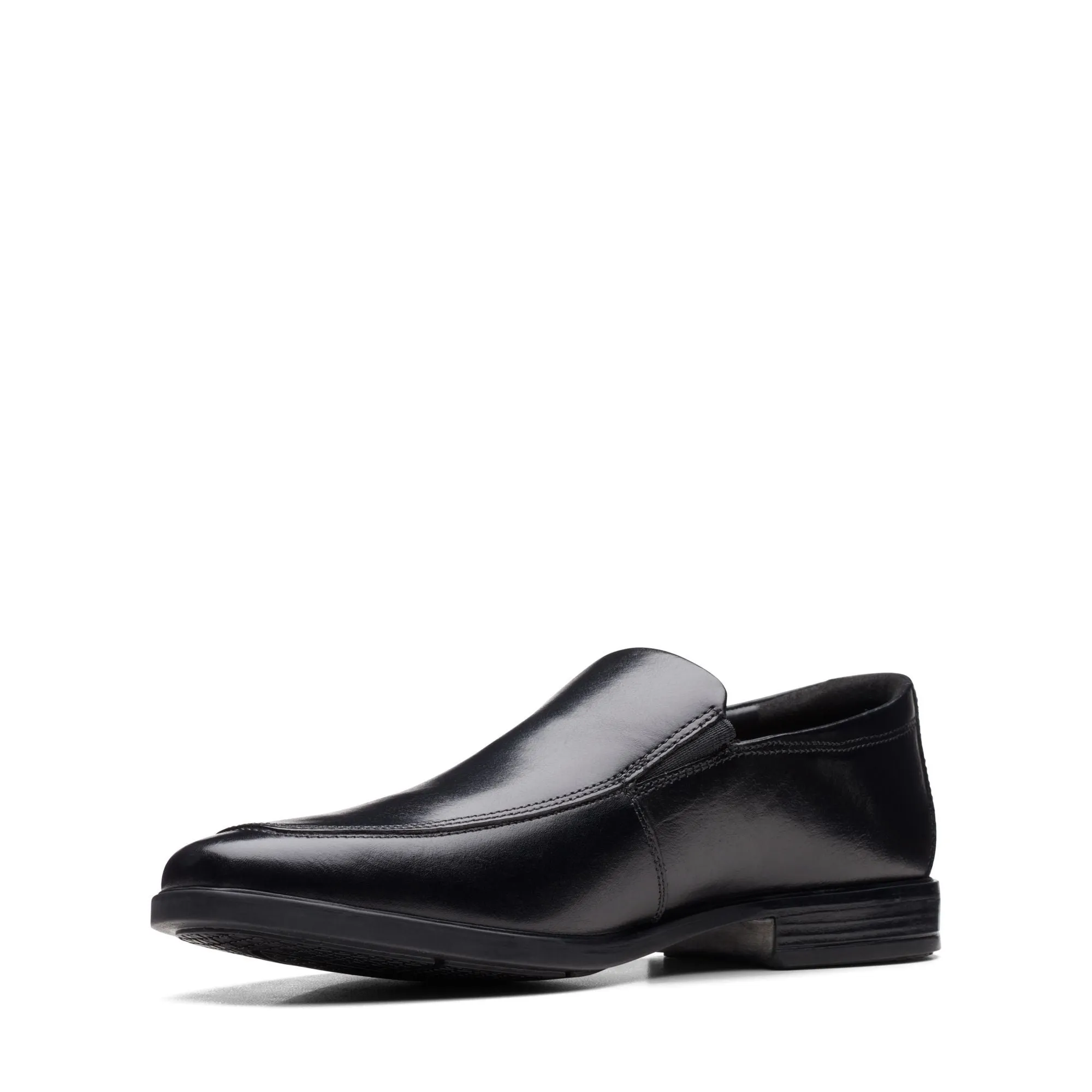 Clarks Howard Edge Black Leather