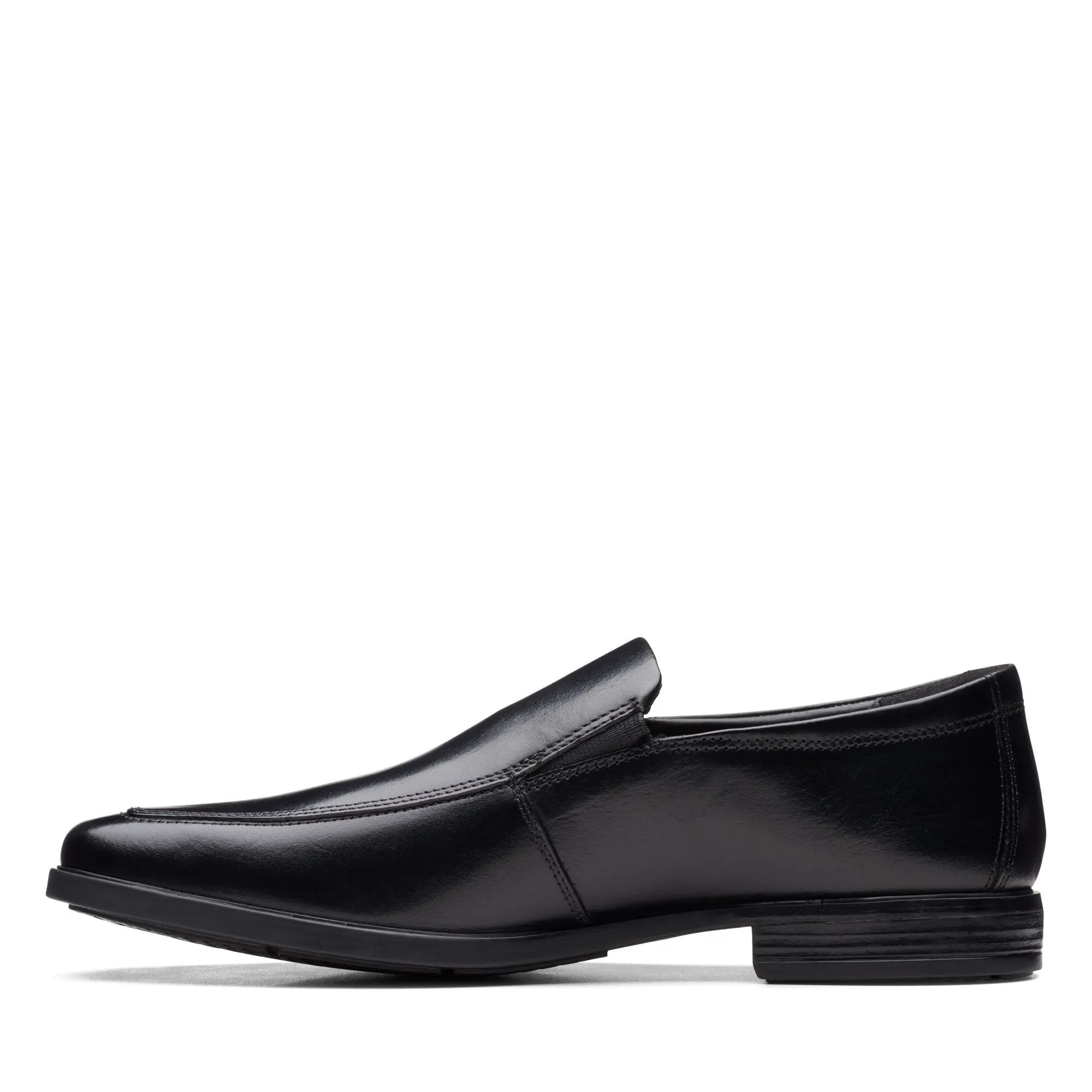 Clarks Howard Edge Black Leather