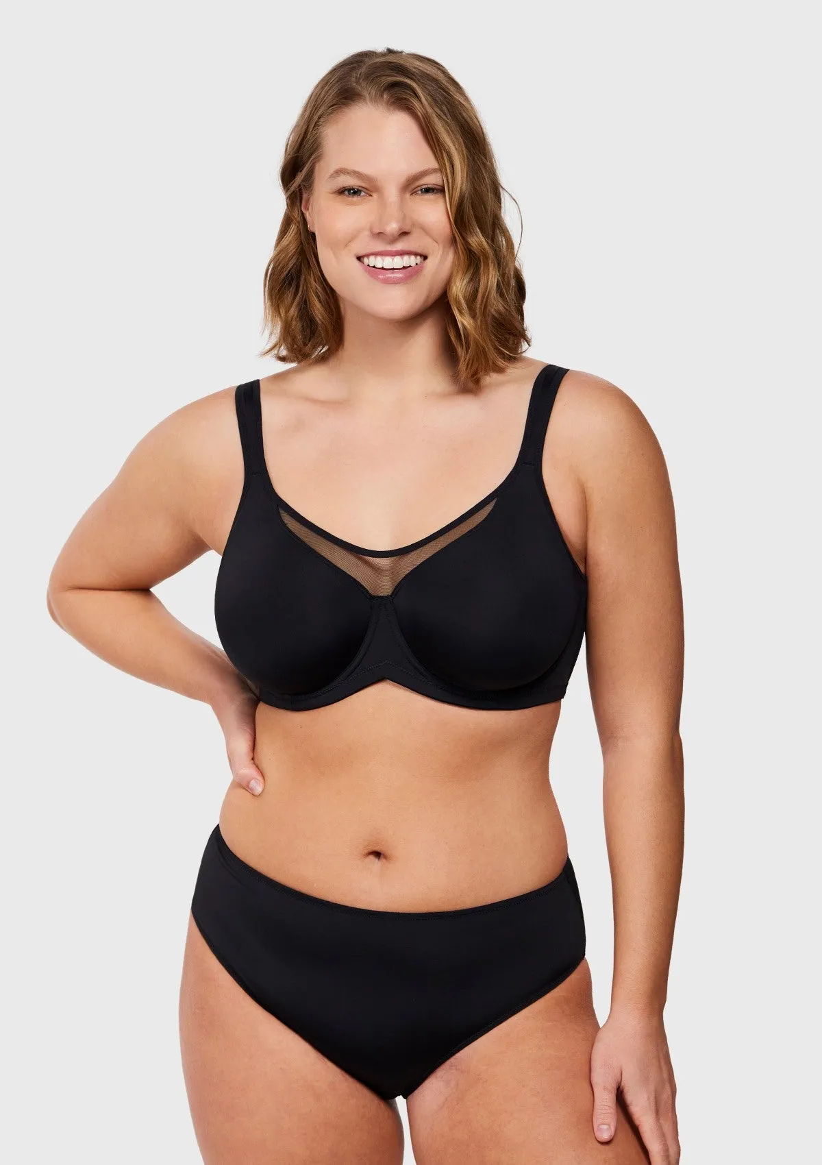 CoolComfort Smoothing Unlined Underwire Minimizer Bra