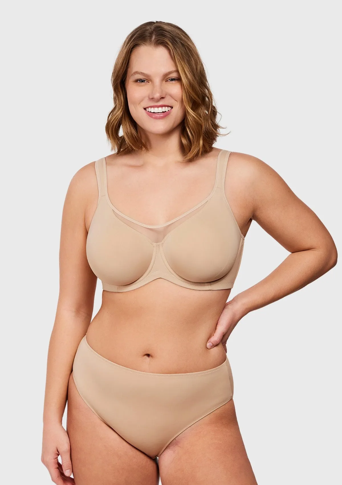 CoolComfort Smoothing Unlined Underwire Minimizer Bra