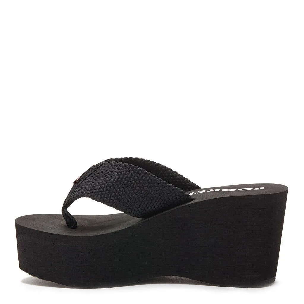 Crush Black Webbing Flip Flop