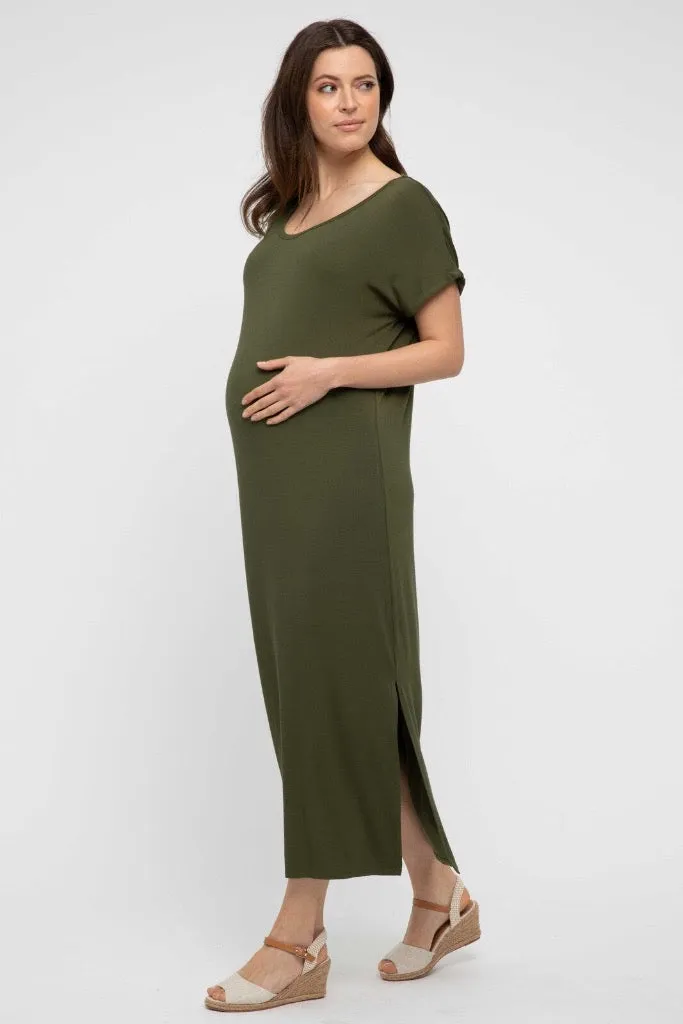 Elsie Dress - Dark Olive