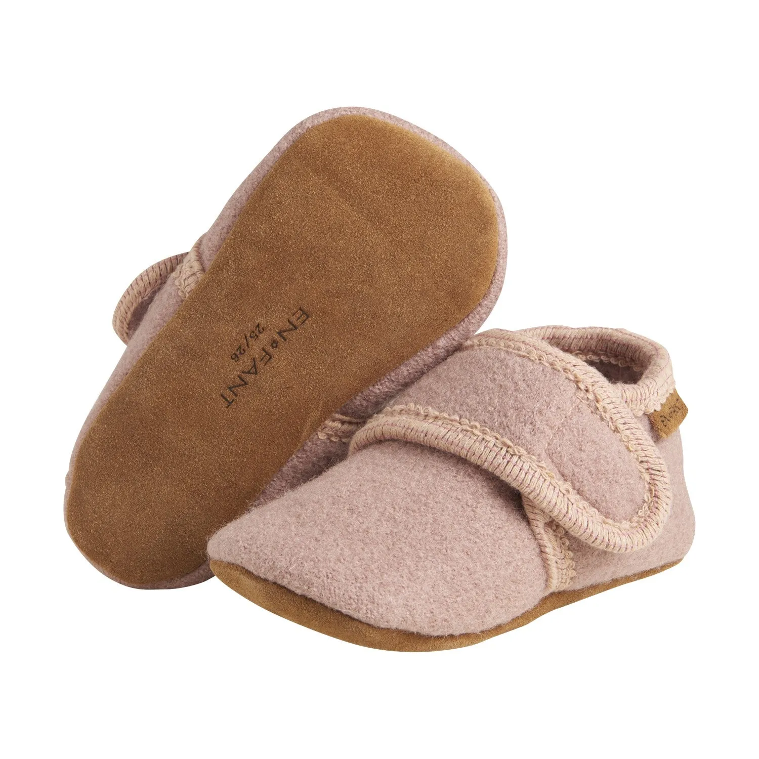 En Fant Wool Slippers - Bark