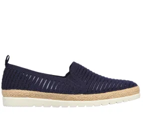 Espadrile sport, dama, SKECHERS FLEXPADRILLE PASTEL SKY 113245-NVY bleumarin, textil