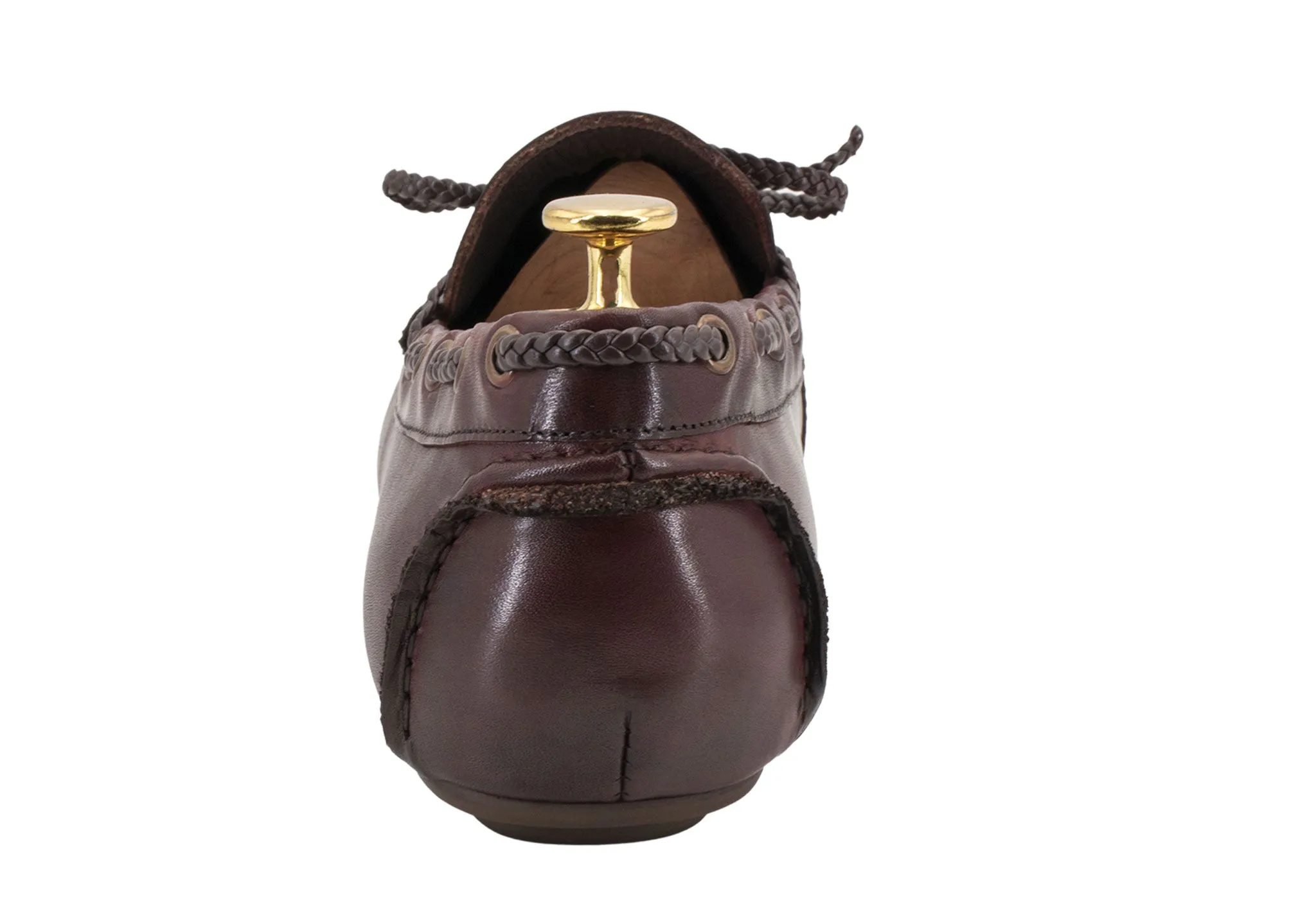 Esperanza Burgundy Moccasins