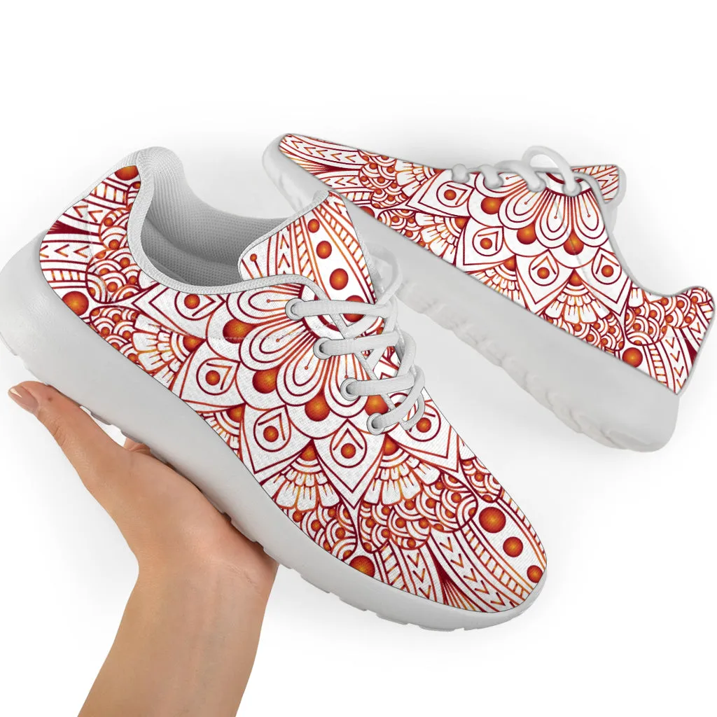 Floral Mandala Sport Sneakers