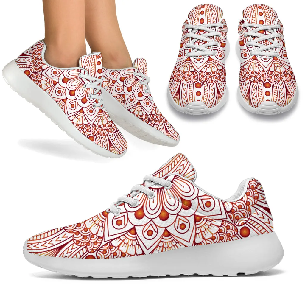 Floral Mandala Sport Sneakers