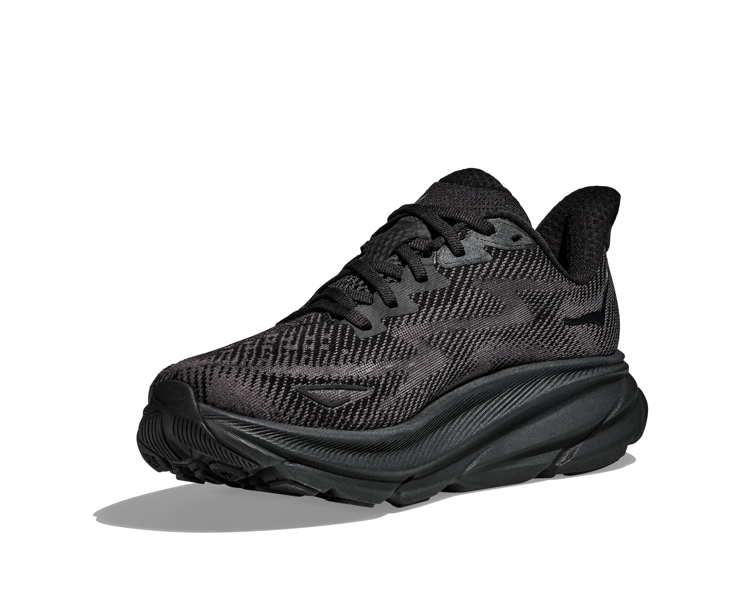 Hoka Clifton 9 Womens Road Running Shoes Black