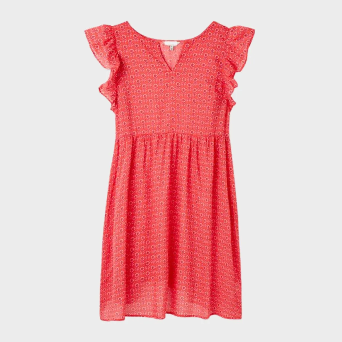 Joules Red Printed Dress