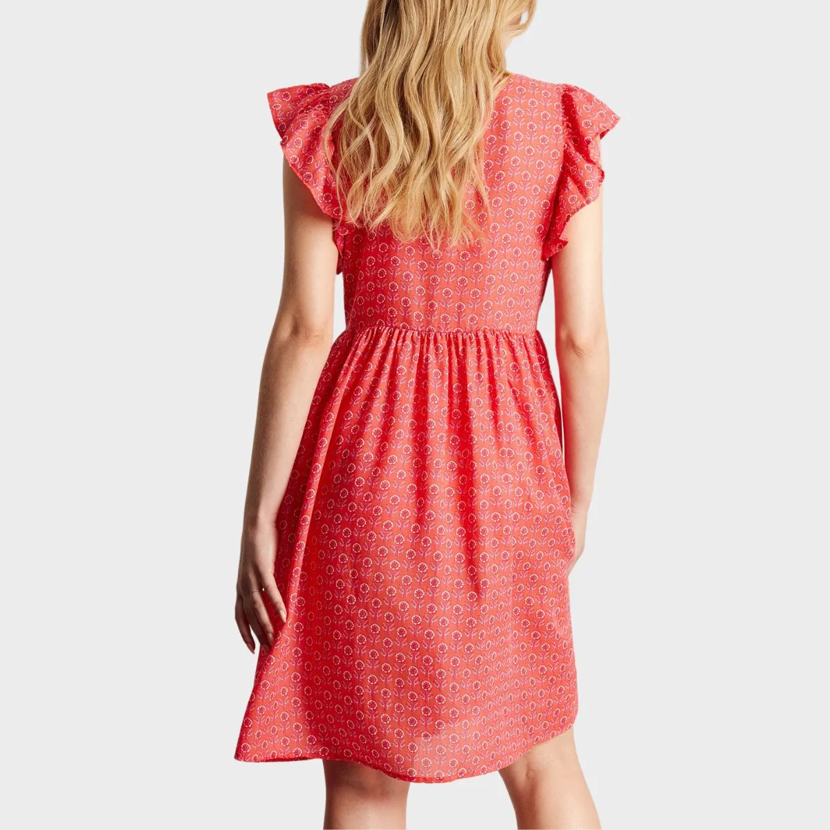 Joules Red Printed Dress