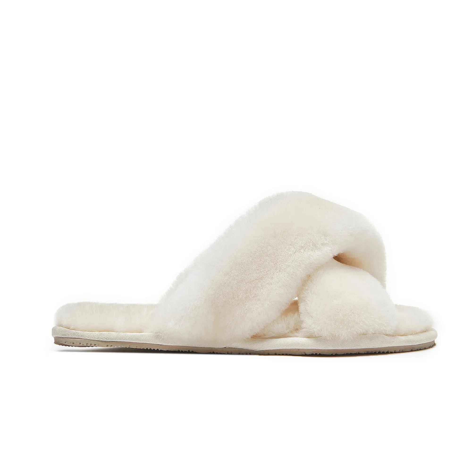 Luna - Premium Sheepskin Crossover Women's Slippers