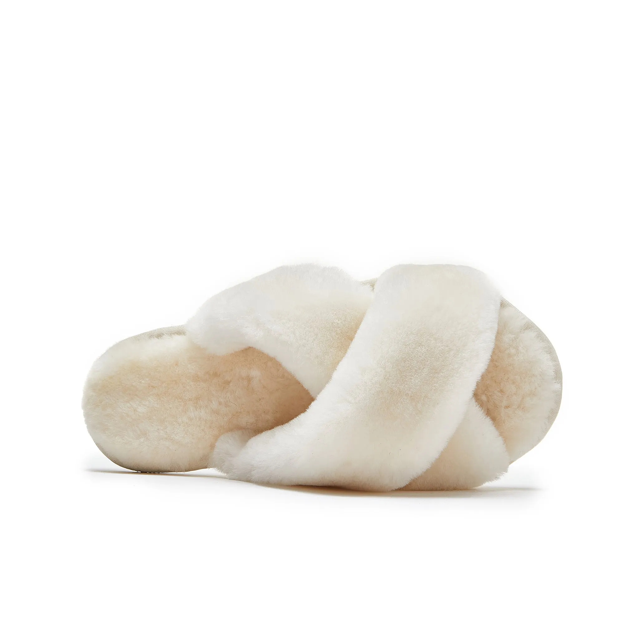 Luna - Premium Sheepskin Crossover Women's Slippers