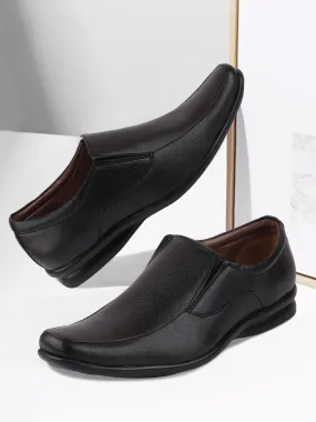 Men Black Formal Slip-On Shoes