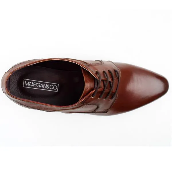 Morgan & Co Men's Tan Laced Shoe MGN1100