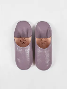 Moroccan Babouche Basic Slippers, Violet