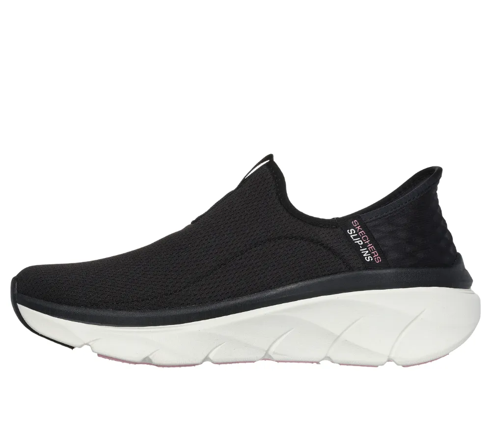 Pantofi sport, dama, SKECHERS D'LUX WALKER HAPPY STEP 150099-BKPK negru, textil