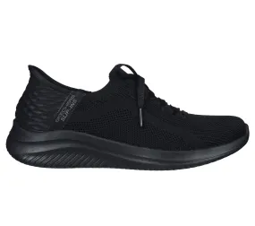 Pantofi sport, dama, SKECHERS ULTRA FLEX 3.0-BRILLIANT PATH SLIP-INS, 149710-BBK negru, textil