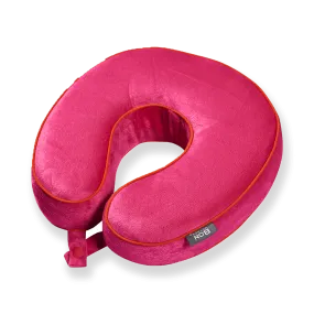 Premium Memory Foam Travel Neck Pillow - Red