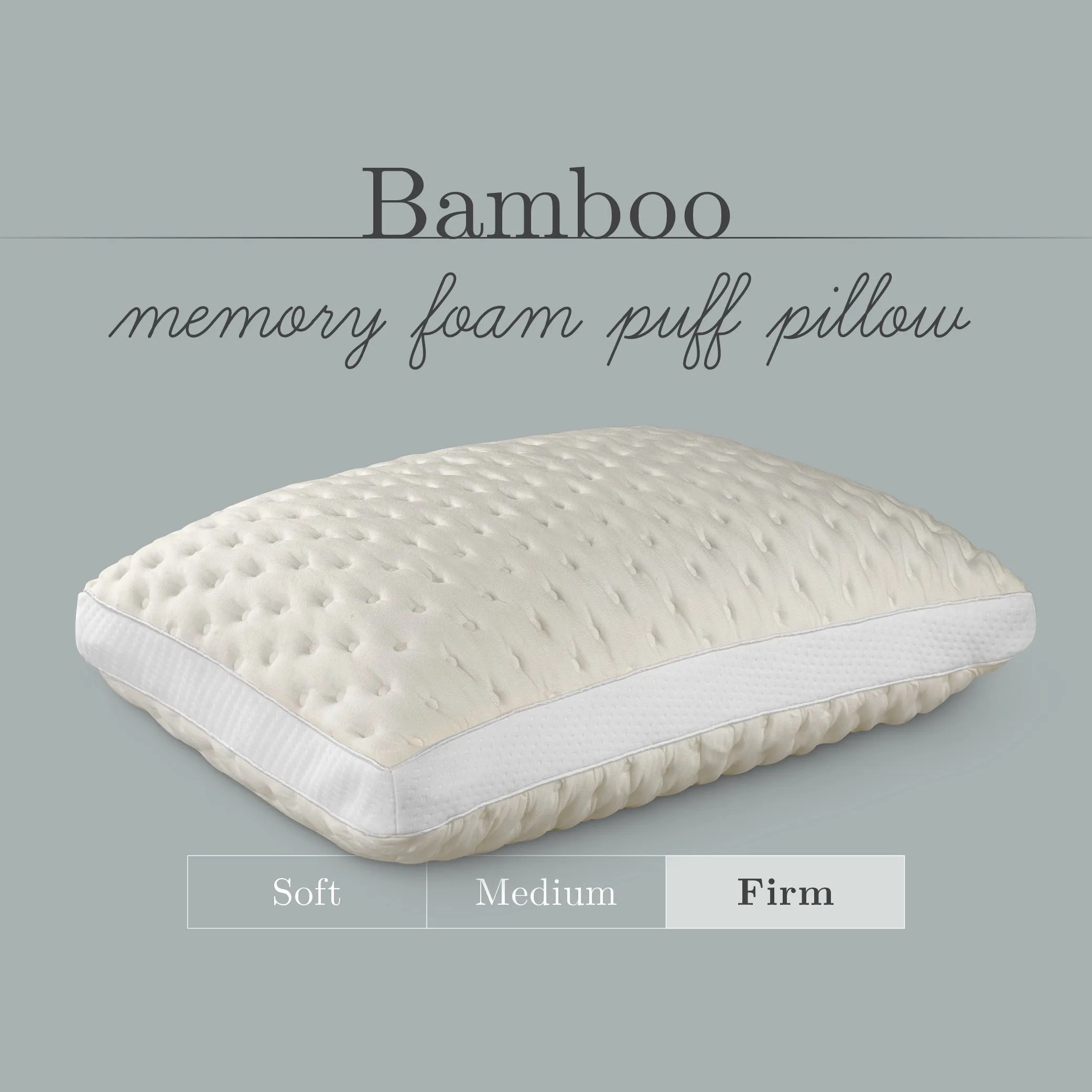 PureCare Bamboo Memory Foam Pillow