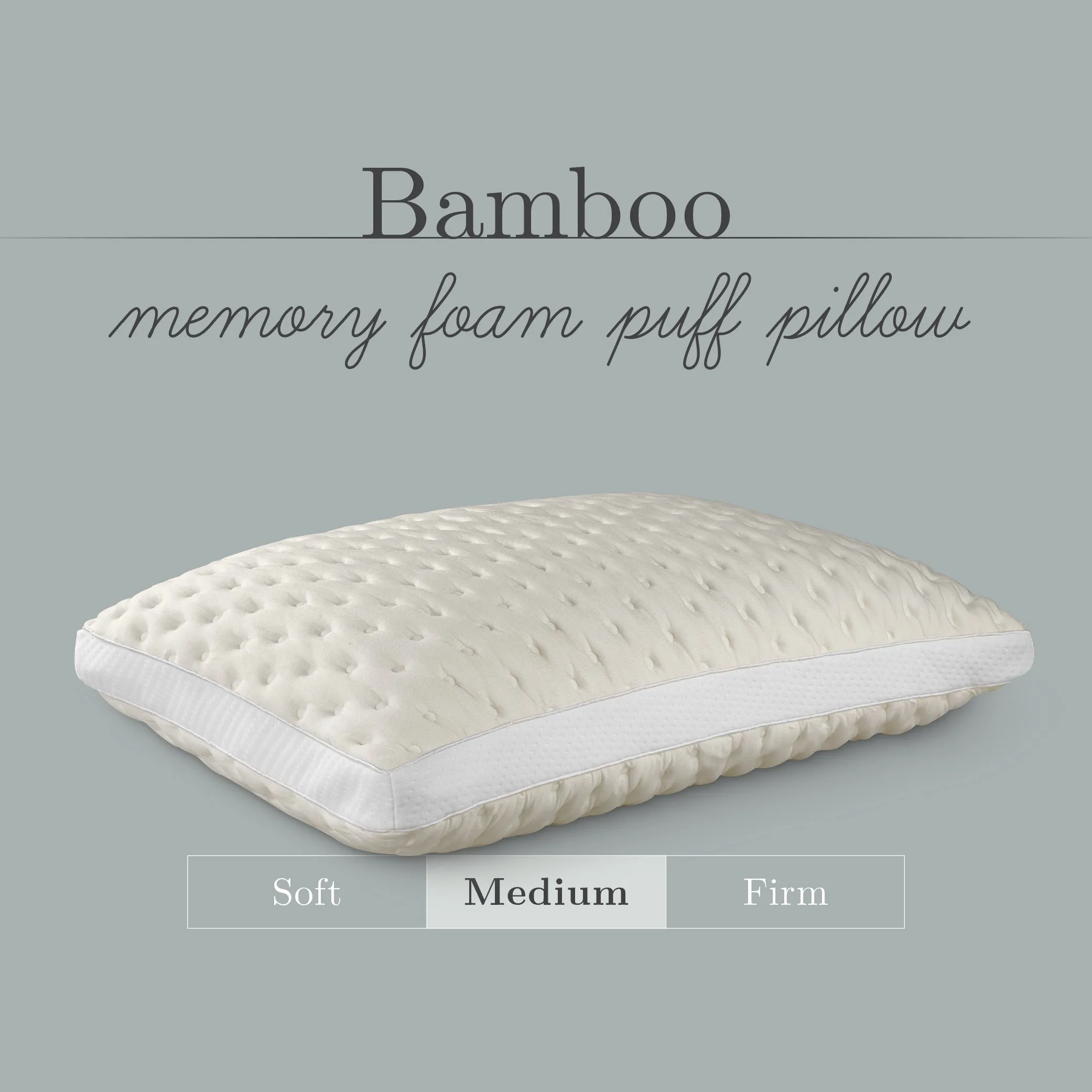 PureCare Bamboo Memory Foam Pillow