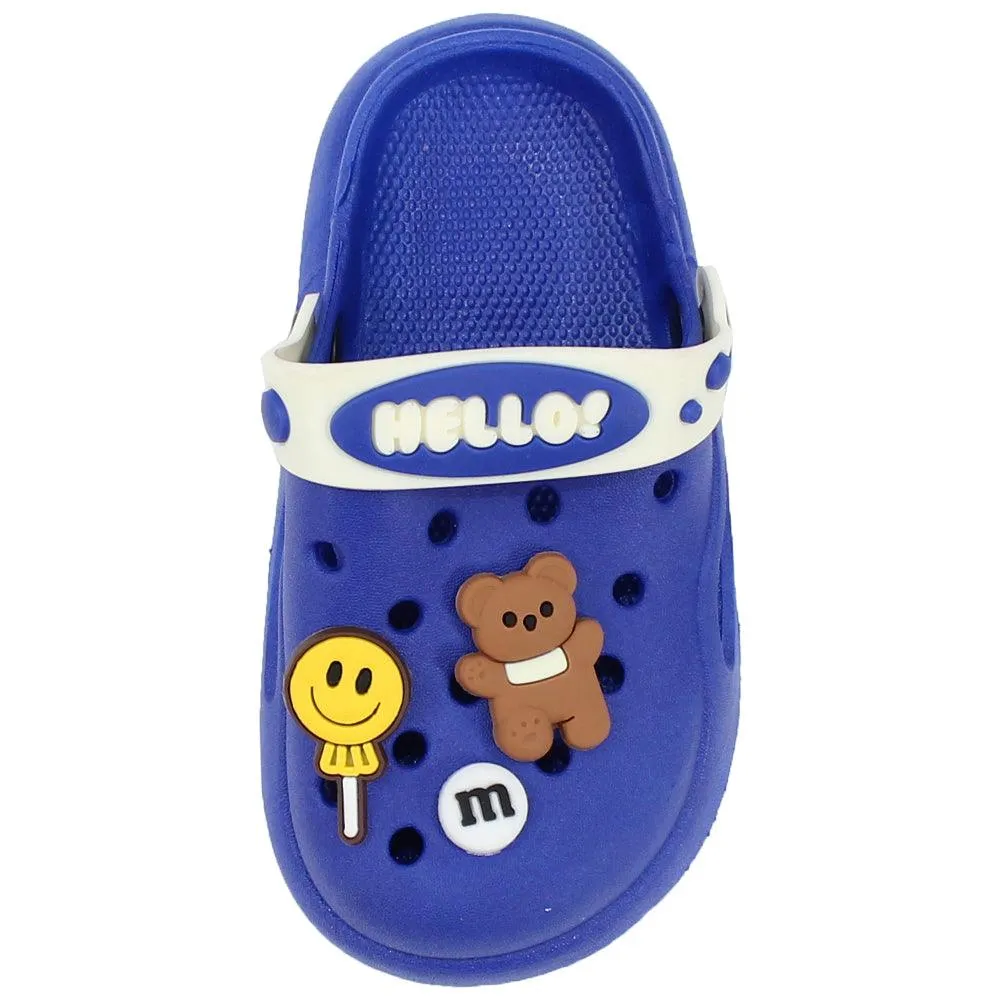 "Hello" Boys' Clogs Slippers