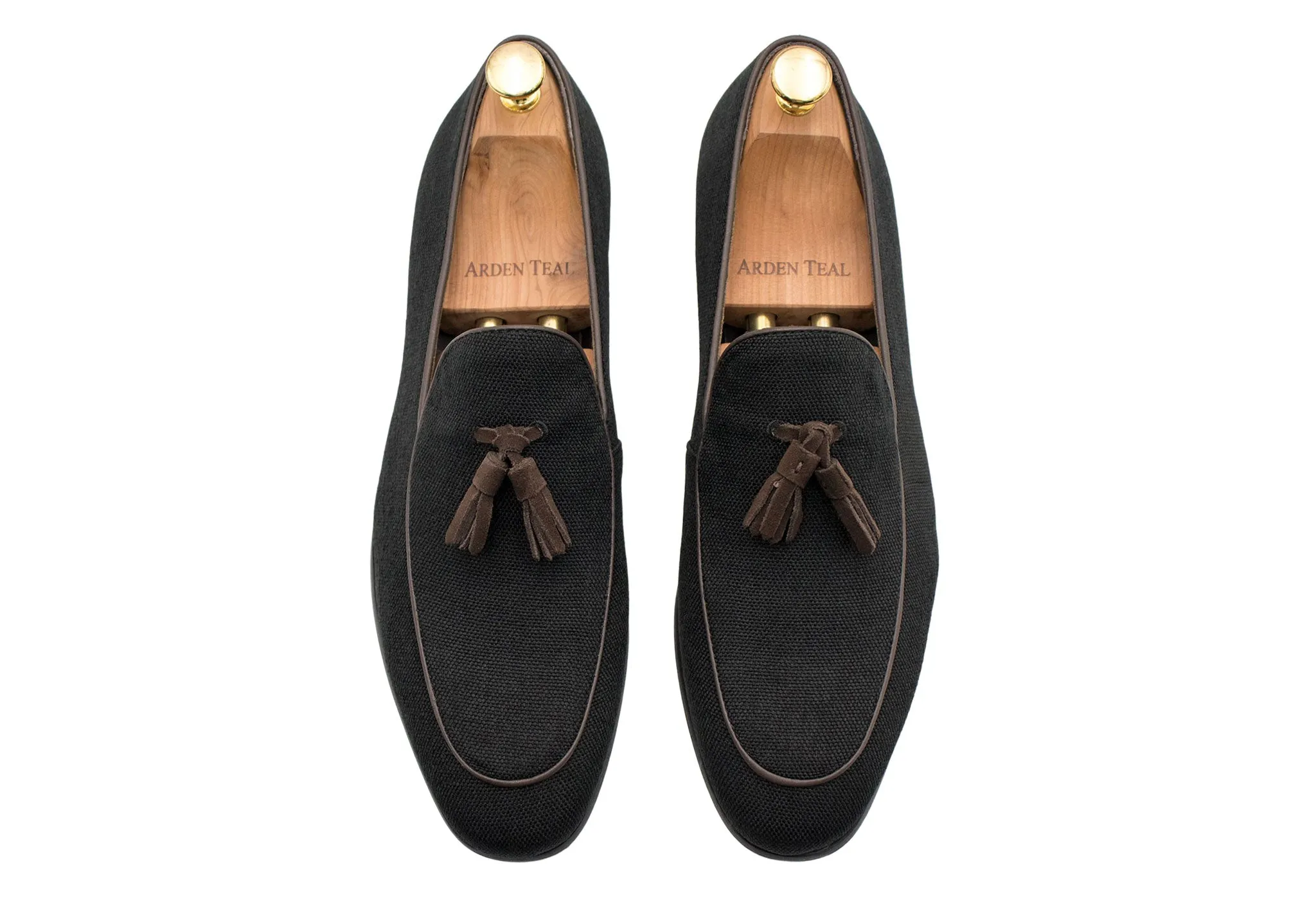 Rafael Black Tassel Belgian Loafer