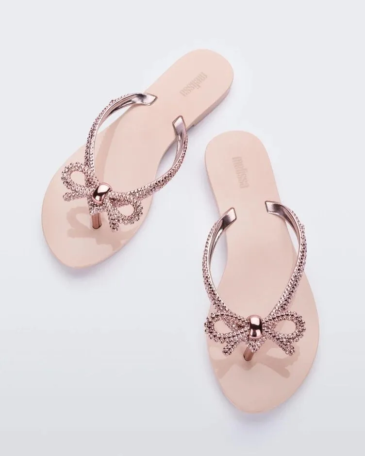 Women's Bejeweled Bow Slippers