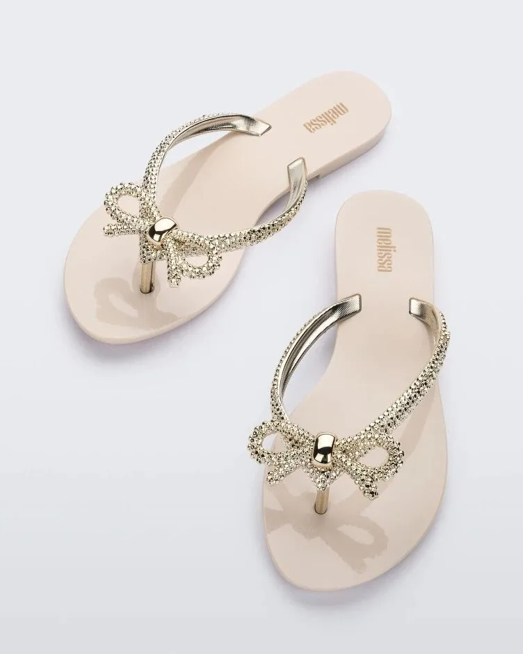 Women's Bejeweled Bow Slippers