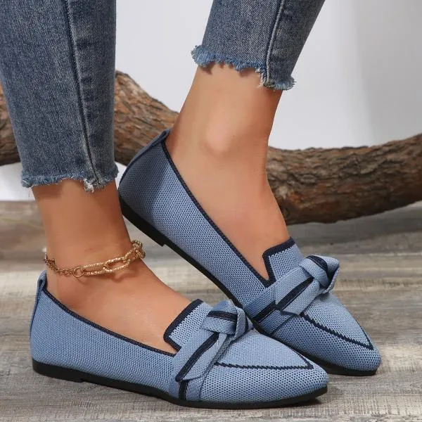 Women's Casual Bow-Knot Breathable Flat Shoes 68906704S